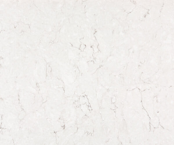 Silestone Snowy Ibiza med udskæring og svag åretegning