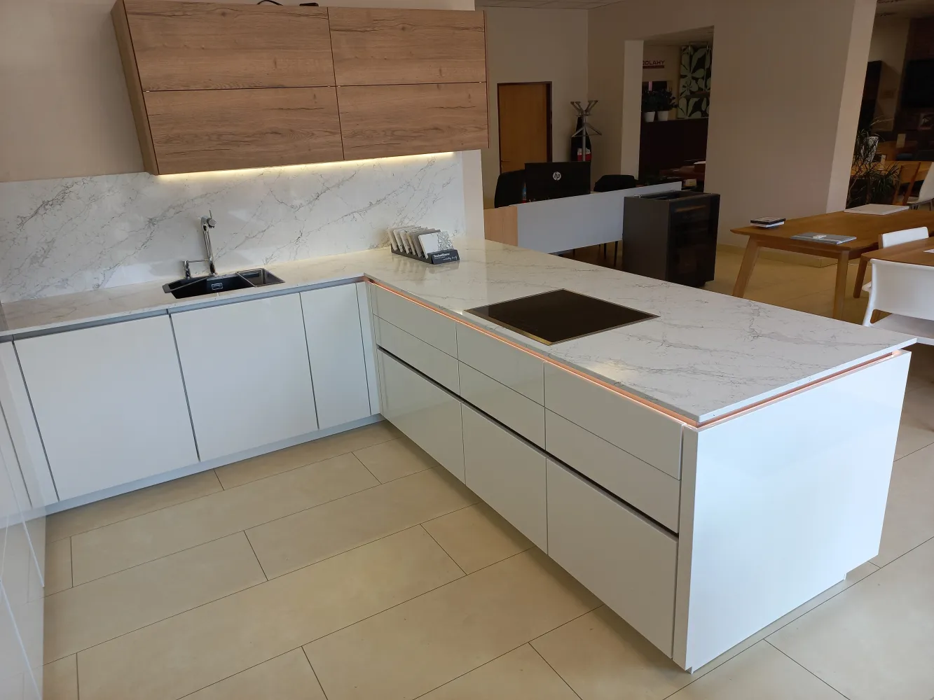 Calacatta Olympos Technistone bordplade – reference 3