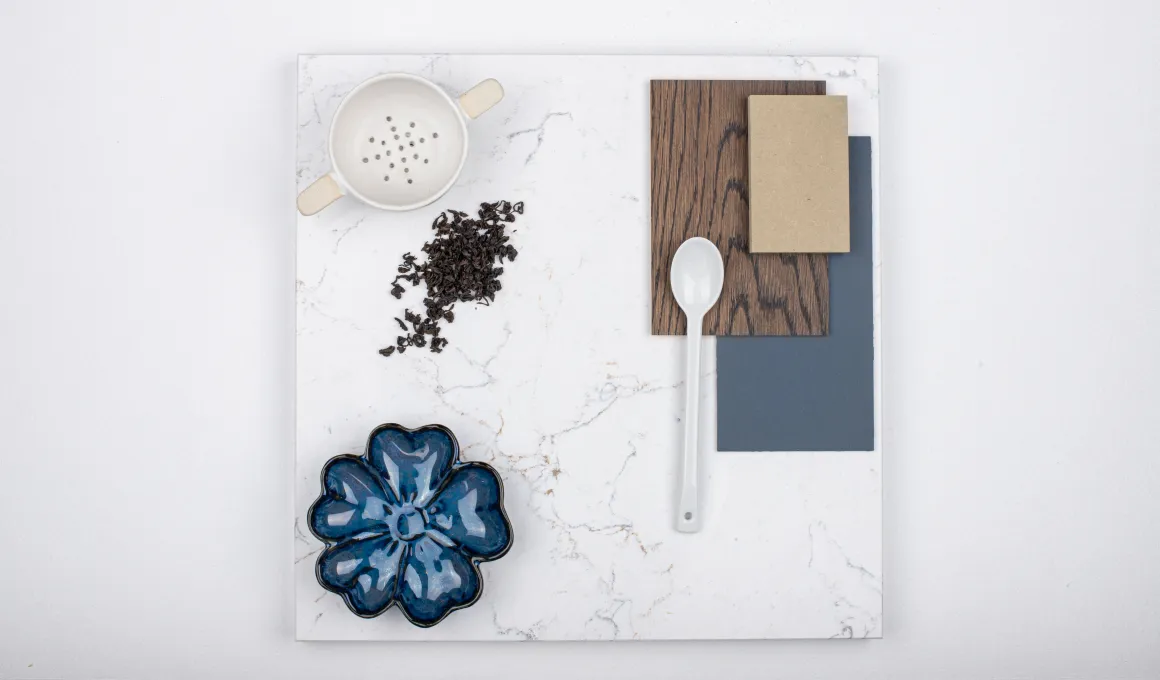 Calacatta Olympos Technistone bordplade – reference 4