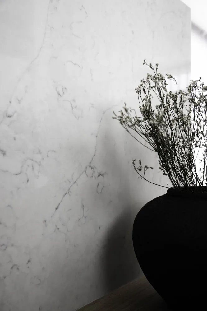 Mystery White Technistone bordplade – reference 4